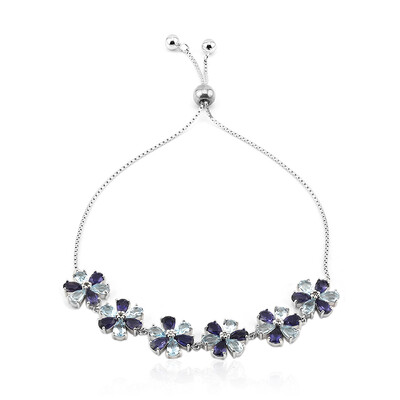 Iolite Silver Bracelet