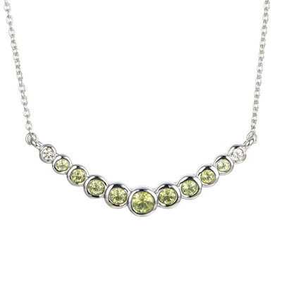 Peridot Silver Necklace
