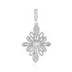 White Sapphire Silver Pendant