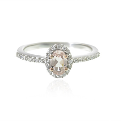 Morganite Silver Ring