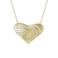 9K I1 (I) Diamond Gold Necklace (Ornaments by de Melo)