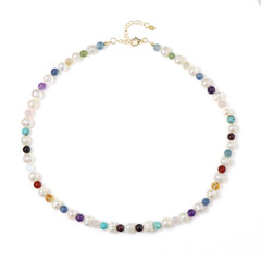 Turquoise Silver Necklace (Riya)
