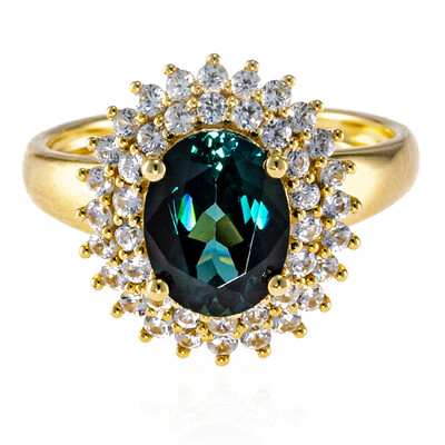 9K Brazilian Indicolite Gold Ring