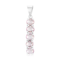 Ceylon Pink Sapphire Silver Pendant