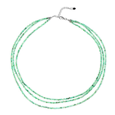 Socoto Emerald Silver Necklace