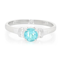 Blue Apatite Silver Ring