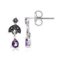 Amethyst Silver Earrings