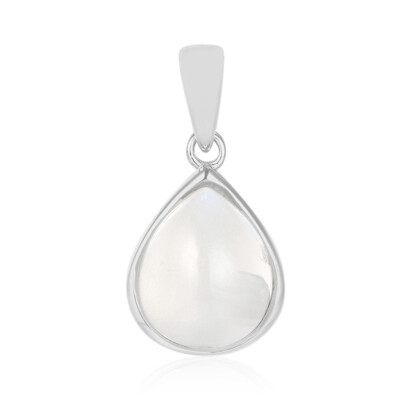 Tanzanian Rainbow Moonstone Silver Pendant