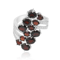 Garnet Silver Ring