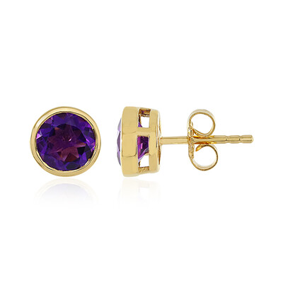 Zambian Amethyst Silver Earrings