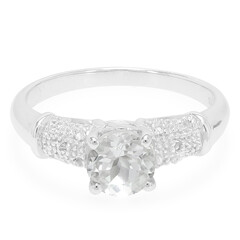 Goshenite Silver Ring