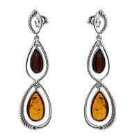 Baltic Amber Silver Earrings
