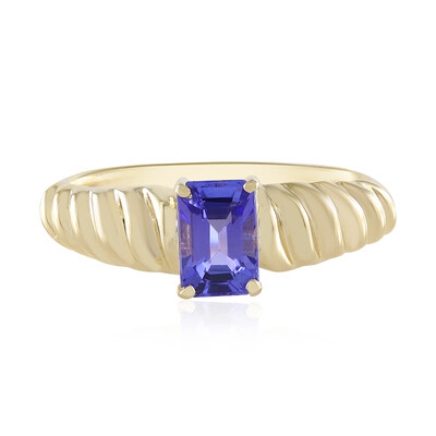 9K AAA Tanzanite Gold Ring (de Melo)