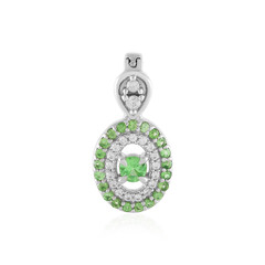 Tanzanian Tsavorite Silver Pendant