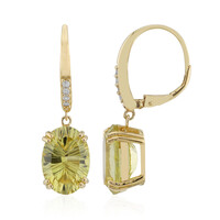 Lemon Citrine Silver Earrings