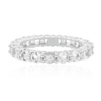 White Topaz Silver Ring