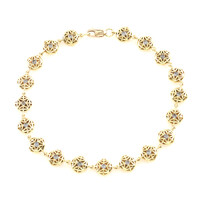 9K I2 Champagne Diamond Gold Bracelet (Ornaments by de Melo)