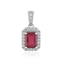 Madagascar Ruby Silver Pendant