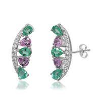 14K AAA Zambian Emerald Gold Earrings (CIRARI)