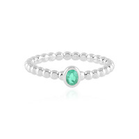Colombian Emerald Silver Ring