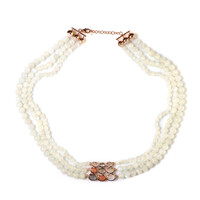 White Moonstone Silver Necklace (KM by Juwelo)