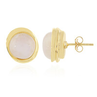 Rainbow Moonstone Silver Earrings