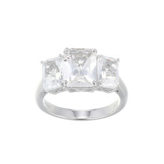 White Topaz Silver Ring
