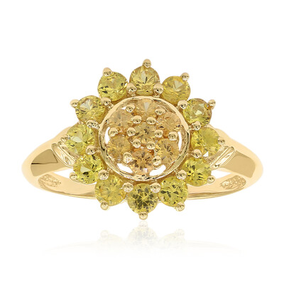 14K Yellow Sapphire Gold Ring