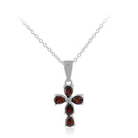 Garnet Silver Necklace