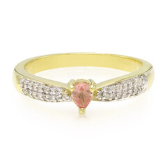Padparadscha Sapphire Silver Ring