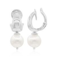Freshwater pearl Silver ear clips (TPC)