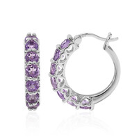 Amethyst Silver Earrings