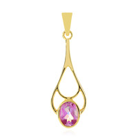 Anniversary Topaz Silver Pendant