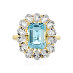 Sky Blue Topaz Silver Ring