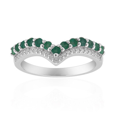 Brazilian Emerald Silver Ring