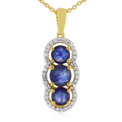 Madagascar Blue Sapphire Silver Necklace