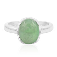 Green Jadeite Silver Ring