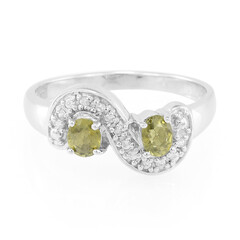Cuprian Tourmaline Silver Ring
