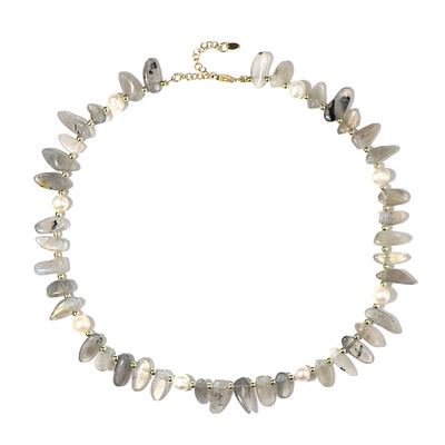 Labradorite Silver Necklace (Riya)