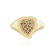 I2 Brown Diamond Silver Ring
