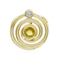 Yellow Sapphire Silver Pendant