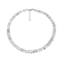 Black Rutile Quartz Silver Necklace