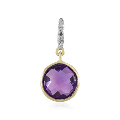 9K Amethyst Gold Pendant