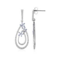 Tanzanite Silver Earrings