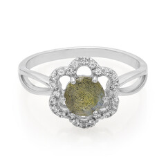 Romanian Spectrolite Silver Ring