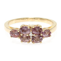 18K Unheated Padparadscha Sapphire Gold Ring (AMAYANI)