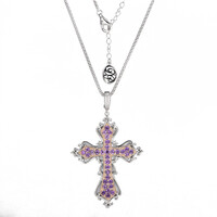 Zambian Amethyst Silver Necklace (Dallas Prince Designs)