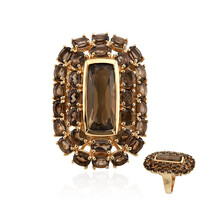 Smoky Quartz Silver Ring