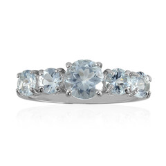 Aquamarine Silver Ring