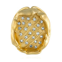 White Topaz Silver Pendant